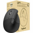 Logitech Lift for Business Left, Vertical Ergonomic Mouse - Left-handed, Wireless, Bluetooth or Secured Logi Bolt USB, Quiet clicks, Graphite — 910-006492