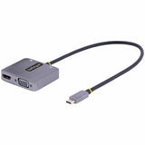 StarTech.com USB C Video Adapter, USB C to HDMI VGA Multiport Adapter, 3.5mm Audio, 4K 60Hz HDR, 100W PD 3.0 PT, USB C Display Adapter — 122-USBC-HDMI-4K-VGA