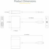 StarTech.com USB C Video Adapter, USB C to HDMI VGA Multiport Adapter, 3.5mm Audio, 4K 60Hz HDR, 100W PD 3.0 PT, USB C Display Adapter — 122-USBC-HDMI-4K-VGA
