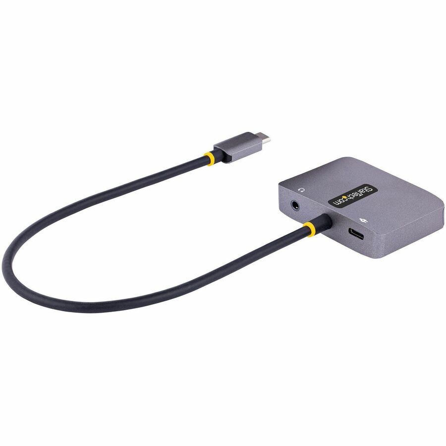 StarTech.com USB C Video Adapter, USB C to HDMI VGA Multiport Adapter, 3.5mm Audio, 4K 60Hz HDR, 100W PD 3.0 PT, USB C Display Adapter — 122-USBC-HDMI-4K-VGA