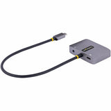 StarTech.com USB C Video Adapter, USB C to HDMI VGA Multiport Adapter, 3.5mm Audio, 4K 60Hz HDR, 100W PD 3.0 PT, USB C Display Adapter — 122-USBC-HDMI-4K-VGA