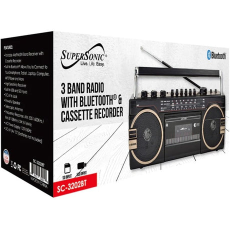 Supersonic SC-2121BT Micro Hi-Fi System - Black — SC-2121BT