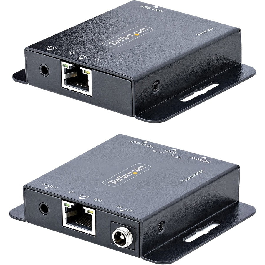 StarTech.com 4K HDMI Extender over CAT6/CAT5 Ethernet Cable, 4K 30Hz or 1080p 60Hz Video Extender, HDMI Transmitter and Receiver Kit — EXTEND-HDMI-4K40C6P1