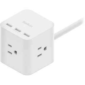 Belkin 3-Outlet Power Cube with 5-Foot Cord and USB-A Ports — SRA006p3tt5