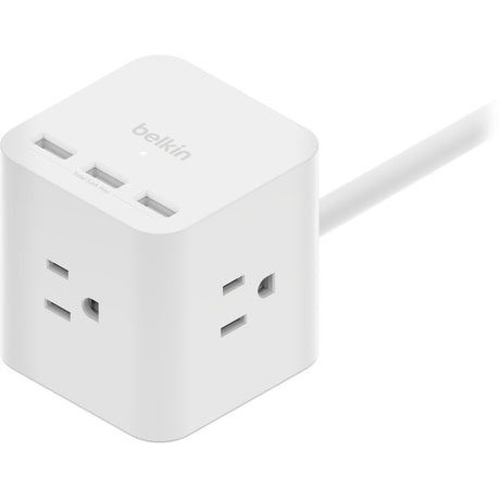Belkin 3-Outlet Power Cube with 5-Foot Cord and USB-A Ports — SRA006p3tt5