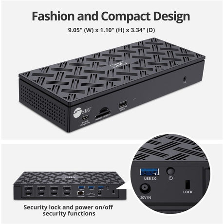 SIIG USB-C Quad Hybrid 4K Video Docking Station with 100W PD — JU-DK0Q11-S1