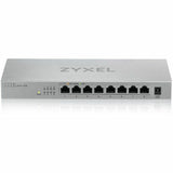 Zyxel 8-Port 2.5GbB MultiGig Ethernet Unmanaged Switch | 8 x 100/1G/2.5G Mbps Ports | Plug & Play | Metal Housing | Desktop or Wall-Mount | Ethernet Splitter | Lifetime Warranty | MG-108 — MG108