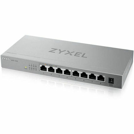 Zyxel 8-Port 2.5GbB MultiGig Ethernet Unmanaged Switch | 8 x 100/1G/2.5G Mbps Ports | Plug & Play | Metal Housing | Desktop or Wall-Mount | Ethernet Splitter | Lifetime Warranty | MG-108 — MG108