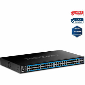 TRENDnet 52-Port Gigabit Web Smart Switch with 10G SFP+ Ports — TEG-3524S