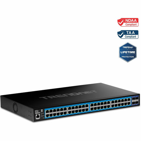 TRENDnet 52-Port Gigabit Web Smart Switch with 10G SFP+ Ports — TEG-3524S