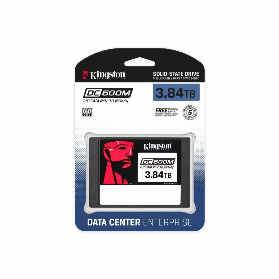 Kingston Enterprise DC600M 3.84 TB Solid State Drive - 2.5" Internal - SATA (SATA/600) - Mixed Use — SEDC600M/3840G