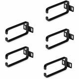 StarTech.com 5-Pack 1U Vertical Cable Management D-Ring Hooks, Server Rack Cable Management, Cable Manager, Network Rack Wire Organizers — CMHOOK1UN5PK
