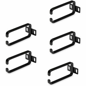 StarTech.com 5-Pack 1U Vertical Cable Management D-Ring Hooks, Server Rack Cable Management, Cable Manager, Network Rack Wire Organizers — CMHOOK1UN5PK
