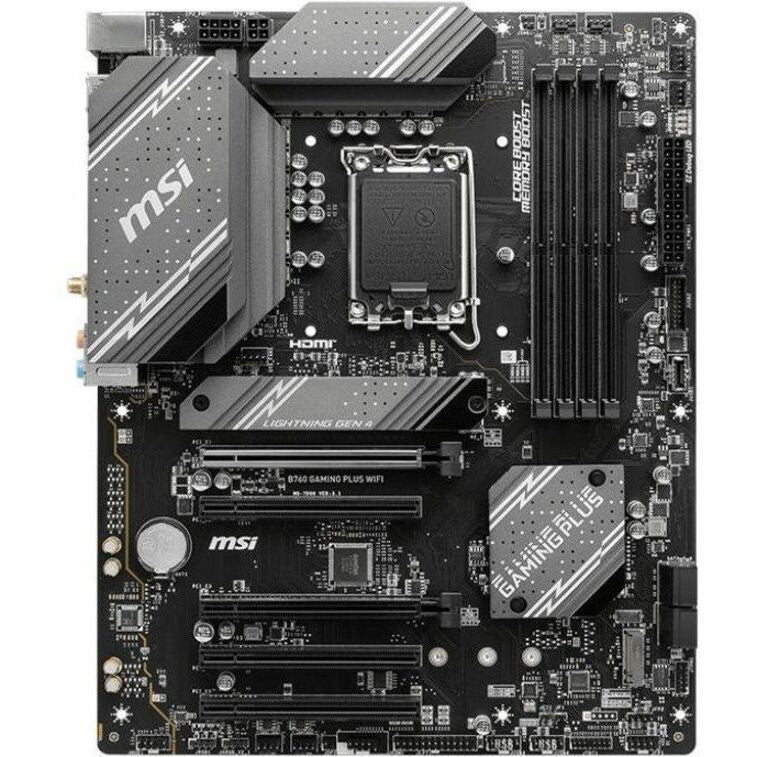 MSI B760 GAMING PLUS WIFI Gaming Desktop Motherboard - Intel B760 Chipset - Socket LGA-1700 - ATX — B760GPWIFI