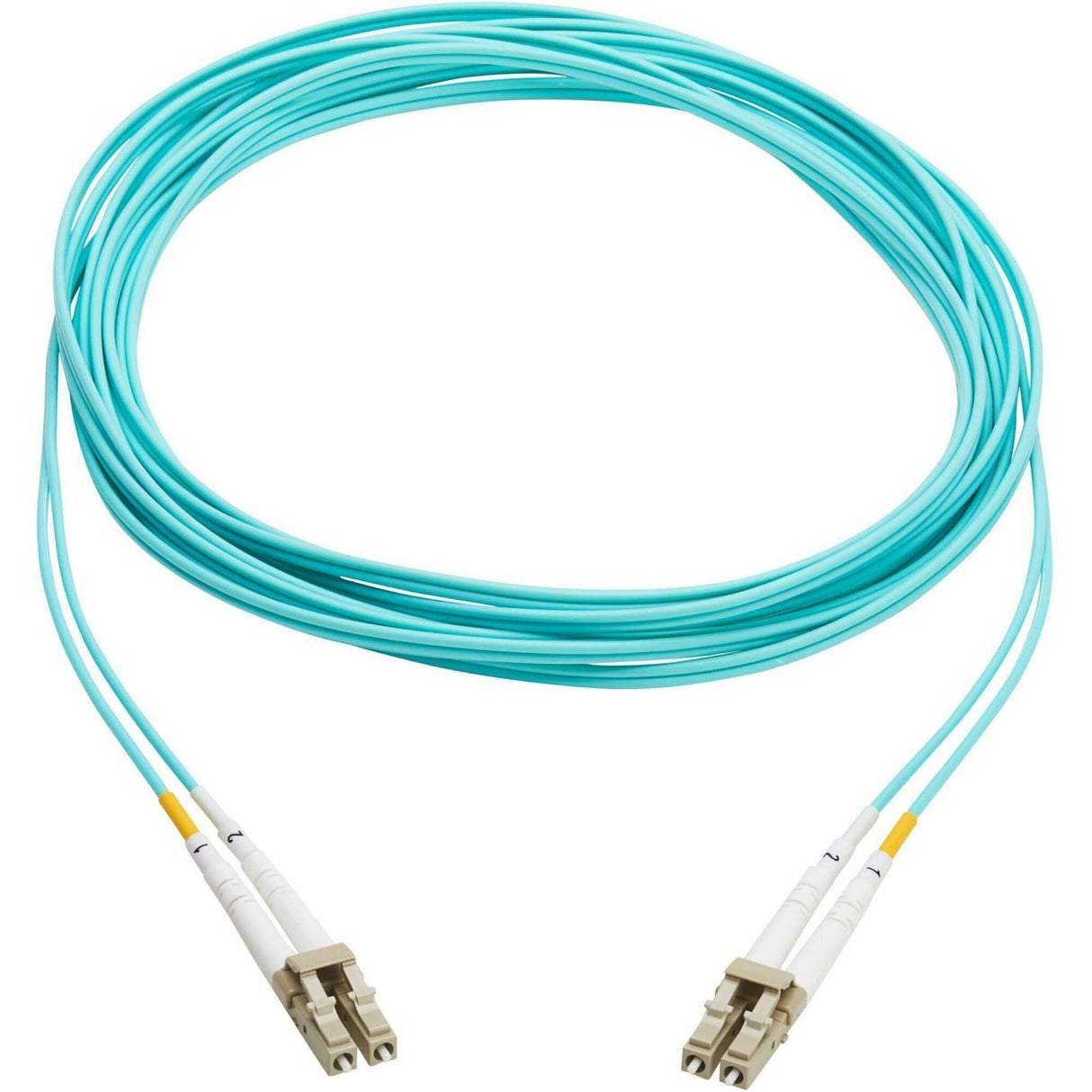 Eaton Tripp Lite Series 10Gb Duplex Multimode 50/125 OM3 OFNP Fiber Patch Cable (LC/LC) - Aqua, 6 m (19.7 ft.), TAA — N820-06M-TAA