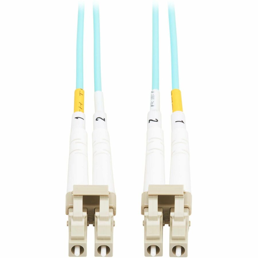 Eaton Tripp Lite Series 10Gb Duplex Multimode 50/125 OM3 OFNP Fiber Patch Cable (LC/LC) - Aqua, 6 m (19.7 ft.), TAA — N820-06M-TAA