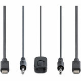 StarTech.com 2-Port USB-C Cable KVM Switch, 4K 60Hz DisplayPort Output, Compact KVM with 4ft/1.2m Integrated Host Cables, Bus Powered — C2-D46-UC2-CBL-KVM
