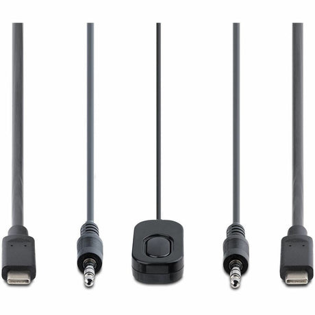 StarTech.com 2-Port USB-C Cable KVM Switch, 4K 60Hz DisplayPort Output, Compact KVM with 4ft/1.2m Integrated Host Cables, Bus Powered — C2-D46-UC2-CBL-KVM