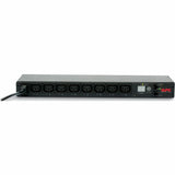 APC NetShelter Switched Rack PDU, 1U, 1PH, 2.3kW 230V 10A or 2.5kW 208V 12A, 8 C13 outlets, C14 cord — AP7920B