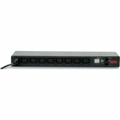 APC NetShelter Switched Rack PDU, 1U, 1PH, 2.3kW 230V 10A or 2.5kW 208V 12A, 8 C13 outlets, C14 cord — AP7920B