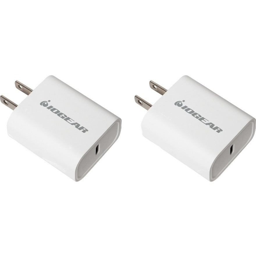 IOGEAR GearPower Compact USB-C 20W Charger 2-Pack — GPAWC20W2P