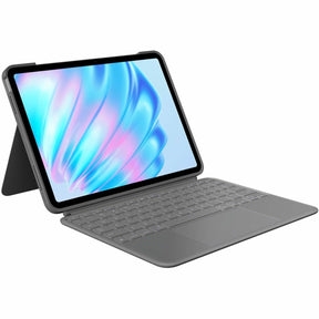 Logitech Combo Touch iPad Air 11-inch (M2 & M3), iPad Air (5th gen) Keyboard Case - Detachable backlit keyboard with kickstand - Oxford Grey — 920-012626
