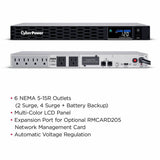 CyberPower CP1500PFCRM1U PFC Sinewave UPS Systems — CP1500PFCRM1U