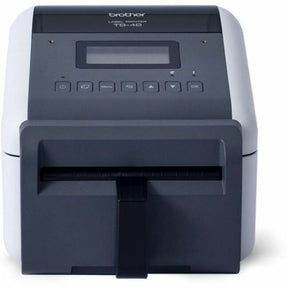 Brother TD-4550DNWBFC Desktop Direct Thermal Printer - Monochrome - Label Print - Fast Ethernet - USB - USB Host - Serial - Bluetooth 4.2 - IEEE 802.11a/b/g/n Wireless LAN - With Cutter — TD4550DNWBFC