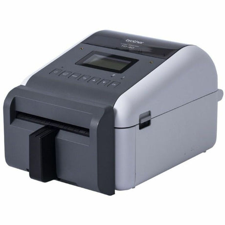 Brother TD-4550DNWBFC Desktop Direct Thermal Printer - Monochrome - Label Print - Fast Ethernet - USB - USB Host - Serial - Bluetooth 4.2 - IEEE 802.11a/b/g/n Wireless LAN - With Cutter — TD4550DNWBFC