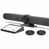 Logitech Rally Bar (TAA-Compliant Version) & Logitech Tap with Cat5e & Rally Mic Pod - TAA — 991-000536