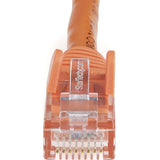 StarTech.com 10ft CAT6 Ethernet Cable - Orange Snagless Gigabit - 100W PoE UTP 650MHz Category 6 Patch Cord UL Certified Wiring/TIA — N6PATCH10OR