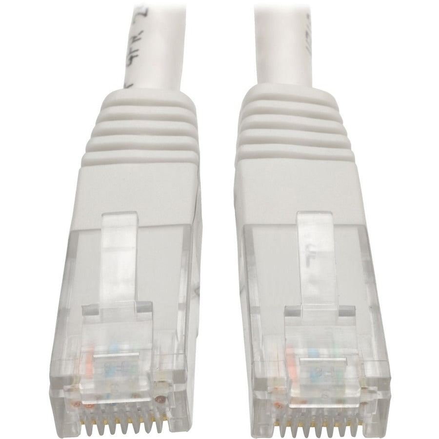 Eaton Tripp Lite Series Cat6 Gigabit Molded (UTP) Ethernet Cable (RJ45 M/M), PoE, White. 100 ft. (30.5 m) — N200-100-WH