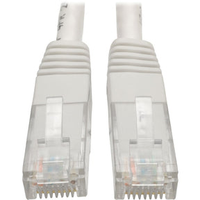 Eaton Tripp Lite Series Cat6 Gigabit Molded (UTP) Ethernet Cable (RJ45 M/M), PoE, White. 100 ft. (30.5 m) — N200-100-WH
