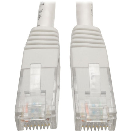 Eaton Tripp Lite Series Cat6 Gigabit Molded (UTP) Ethernet Cable (RJ45 M/M), PoE, White. 100 ft. (30.5 m) — N200-100-WH