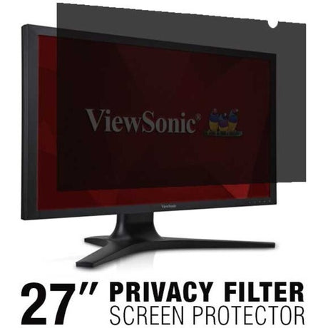 ViewSonic 27" Privacy Filter Screen Protector for Widescreen (16:9) LCD Monitor Lightweight Anti-glare and Anti-scratch, Black. 20 screen protectors per master pack. — VSPF2700