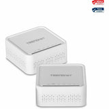 TRENDnet AC1200 WiFi EasyMesh Kit, Includes 2 x AC1200 WiFi Mesh Nodes, App-Based Setup Utility, Seamless WiFi Roaming, Beamforming, Supports 2.4GHz and 5GHz Devices, TEW-832MDR2K, White — TEW-832MDR2K