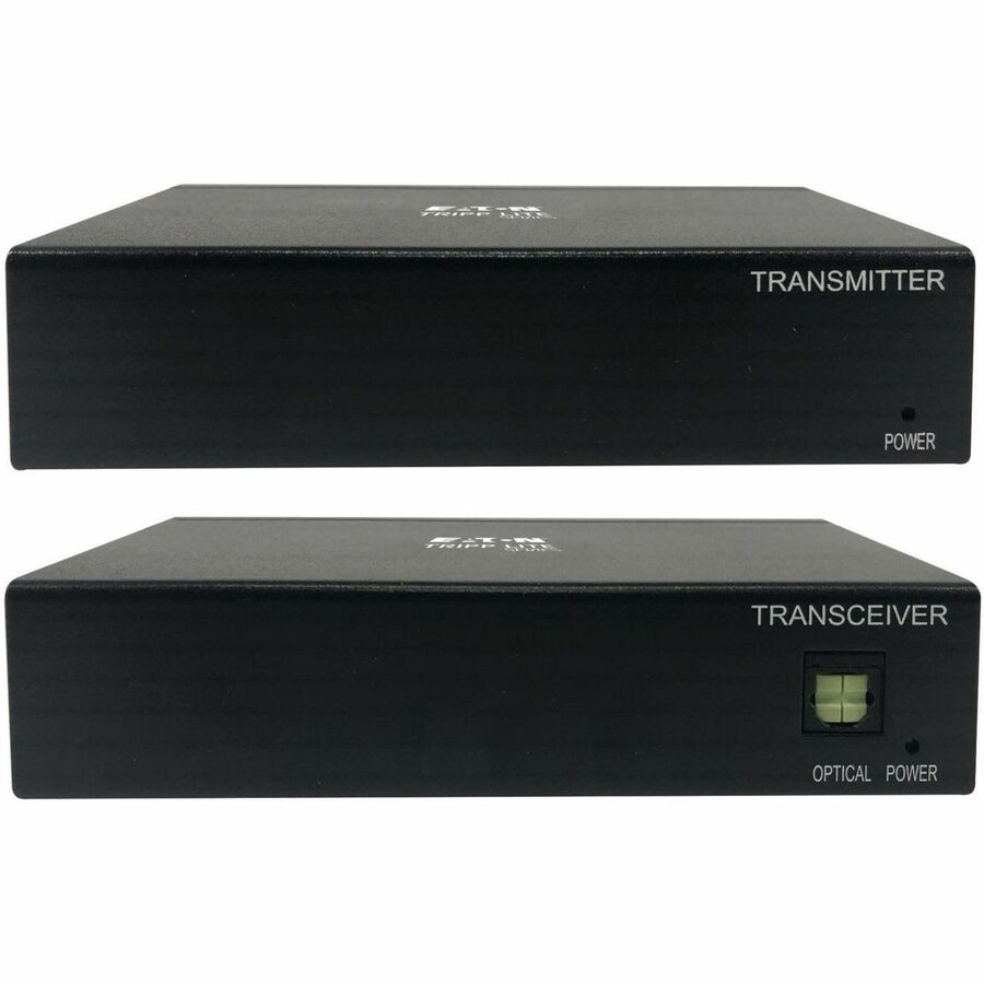 Eaton Tripp Lite Series DisplayPort over Cat6 Extender Kit, Transmitter and Receiver with Repeater, 4K 60 Hz, 4:4:4, Power over Cable, 230 ft. (70 m), TAA — B127A-111-BDTDA