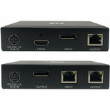Eaton Tripp Lite Series DisplayPort over Cat6 Extender Kit, Transmitter and Receiver with Repeater, 4K 60 Hz, 4:4:4, Power over Cable, 230 ft. (70 m), TAA — B127A-111-BDTDA