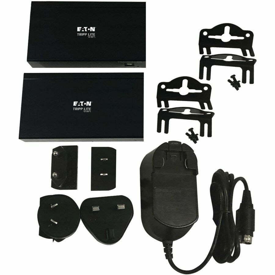 Eaton Tripp Lite Series DisplayPort over Cat6 Extender Kit, Transmitter and Receiver with Repeater, 4K 60 Hz, 4:4:4, Power over Cable, 230 ft. (70 m), TAA — B127A-111-BDTDA