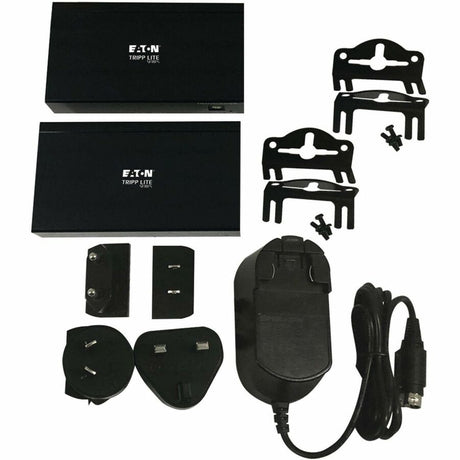 Eaton Tripp Lite Series DisplayPort over Cat6 Extender Kit, Transmitter and Receiver with Repeater, 4K 60 Hz, 4:4:4, Power over Cable, 230 ft. (70 m), TAA — B127A-111-BDTDA