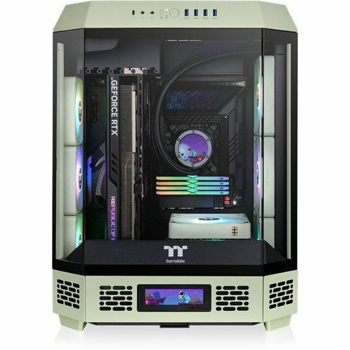 Thermaltake The Tower 600 Matcha Green Mid Tower Chassis — CA-1Z1-00MEWN-00