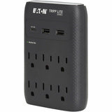 Eaton Tripp Lite Series Protect It! 6-Outlet Surge Protector - 5-15R Outlets, USB-C and USB-A Ports, 5-15P Direct Plug-In, 1080 Joules, Black — SK60CB