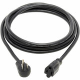 Eaton Tripp Lite Series Power Extension Cord, Right-Angle NEMA 5-15P to NEMA 5-15R - Heavy-Duty, 15A, 120V, 14 AWG, 10 ft. (3.05 m), Black — P024-010-15D