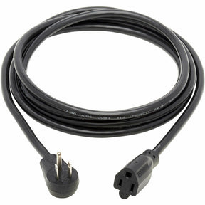 Eaton Tripp Lite Series Power Extension Cord, Right-Angle NEMA 5-15P to NEMA 5-15R - Heavy-Duty, 15A, 120V, 14 AWG, 10 ft. (3.05 m), Black — P024-010-15D