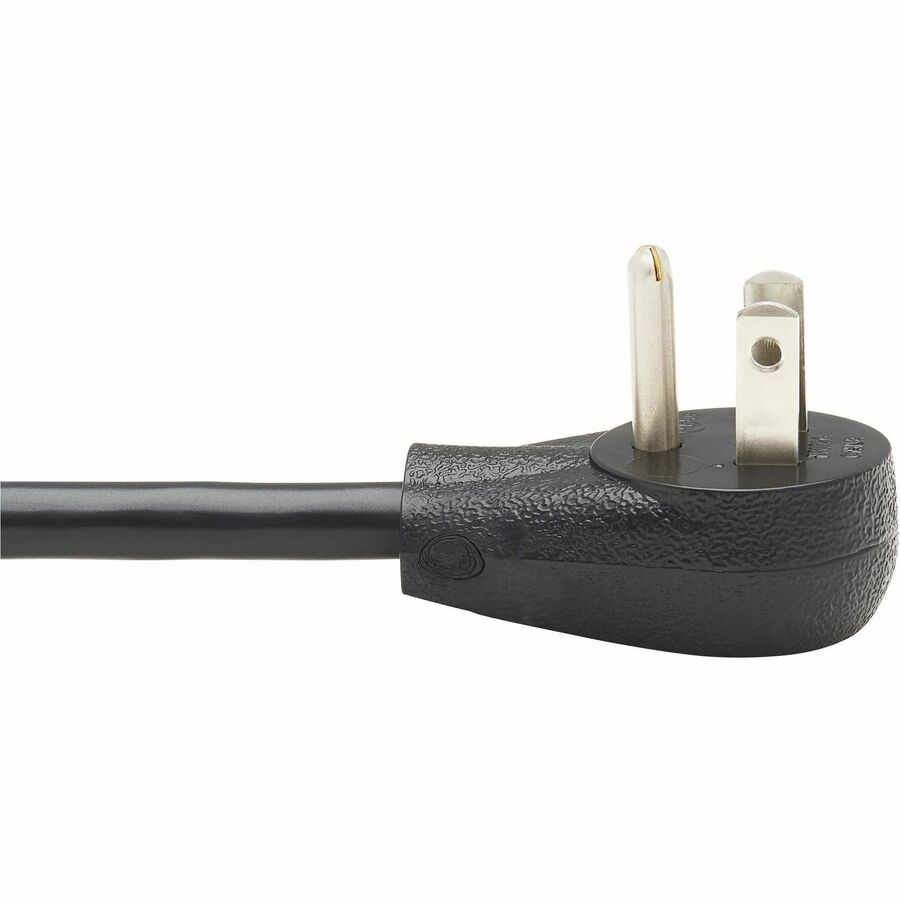 Eaton Tripp Lite Series Power Extension Cord, Right-Angle NEMA 5-15P to NEMA 5-15R - Heavy-Duty, 15A, 120V, 14 AWG, 10 ft. (3.05 m), Black — P024-010-15D