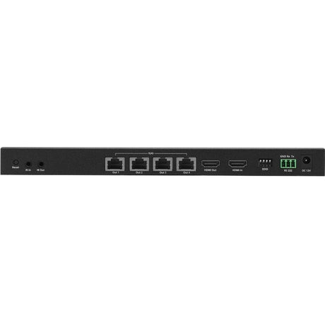 SIIG 1x4 4K 60Hz HDMI Splitter Over Cat6 Extender with Loopout/IR/ARC & RS-232 - Up to 230ft (70m) - Near Zero Latency — CE-H27A11-S1