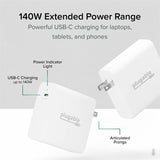 Plugable 140W USB C Charger, GaN Wall Charger for Laptop, PD 3.1 Power Adapter — PS-EPR-140C1