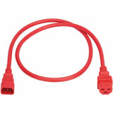 Eaton Tripp Lite Series Power Cord, C14 to C21 - Heavy-Duty, 15A, 250V, 14 AWG, 4 ft. (1.2 m), Red — P037-004-ARD