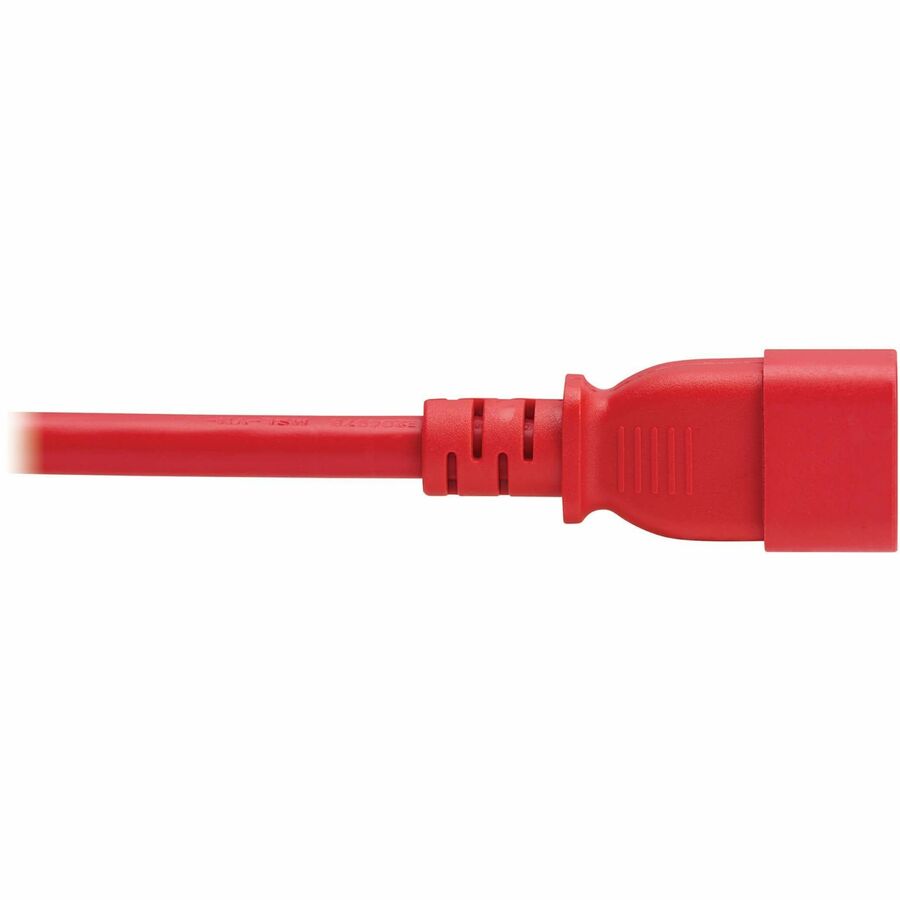 Eaton Tripp Lite Series Power Cord, C14 to C21 - Heavy-Duty, 15A, 250V, 14 AWG, 4 ft. (1.2 m), Red — P037-004-ARD