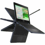 Asus Chromebook CR11 Flip CR1104F CR1104FTA-YZ42T 11.6" Touchscreen Rugged Convertible 2 in 1 Chromebook - HD - Intel N-Series N150 - 4 GB - 32 GB Flash Memory - Mineral Gray — CR1104FTA-YZ42T